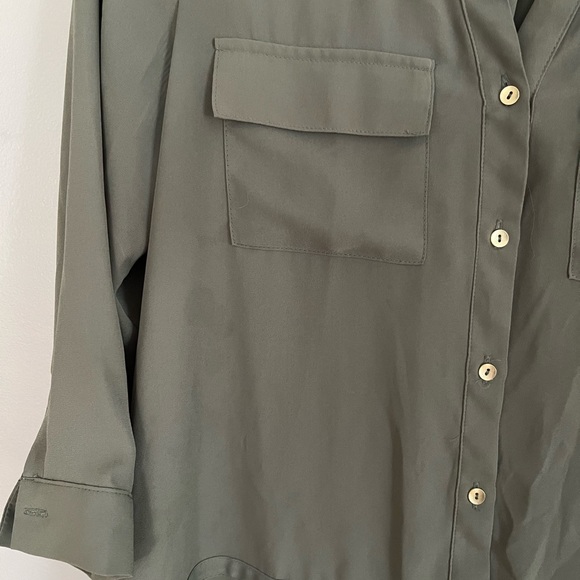 The Limited sheer button up blouse. - Picture 3 of 5